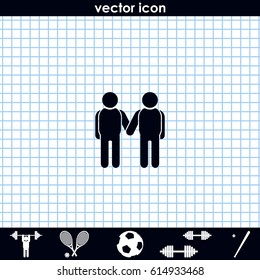 Friendship icon.