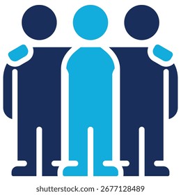 Elemento de icono de amistad para el diseño