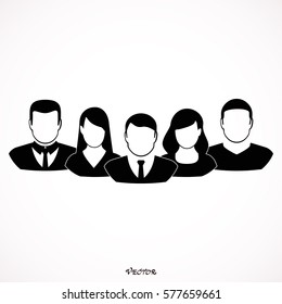 Friendship icon. People. Social group. flat - Vector.
