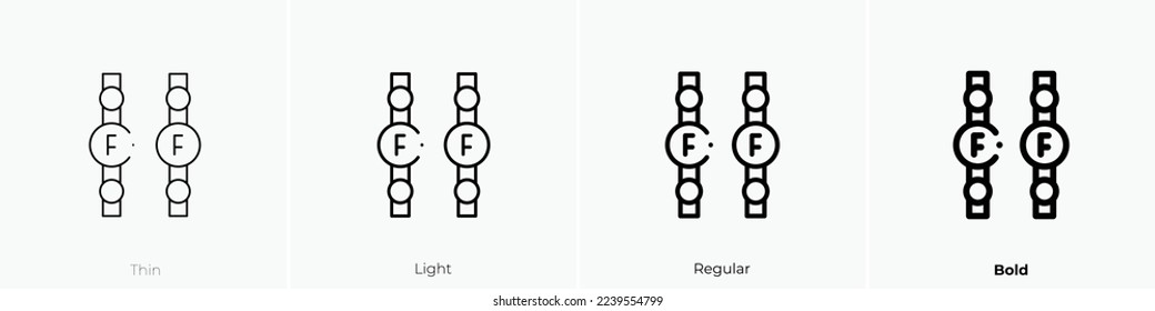 friendship icon. Thin, Light Regular And Bold style design isolated on white background