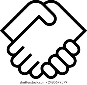 icono de amistad. Diseño de estilo lineal delgado aislado sobre fondo blanco