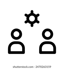 Icono de amistad Vector Símbolo Diseño Ilustración