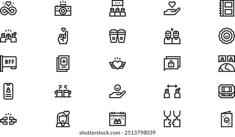 Colección de iconos vectoriales de alta calidad con trazo editable. Ideal para Profesional y Proyectos Creativos.