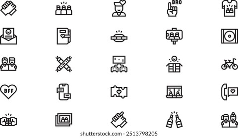 Colección de iconos vectoriales de alta calidad con trazo editable. Ideal para Profesional y Proyectos Creativos.