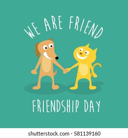 friendship illustration background vector template