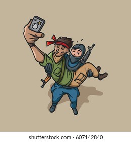 Friendship. Illustration template.