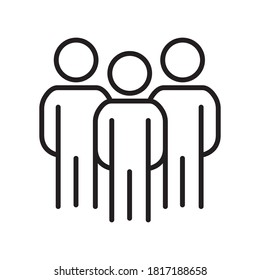 friendship line icon vector symbol