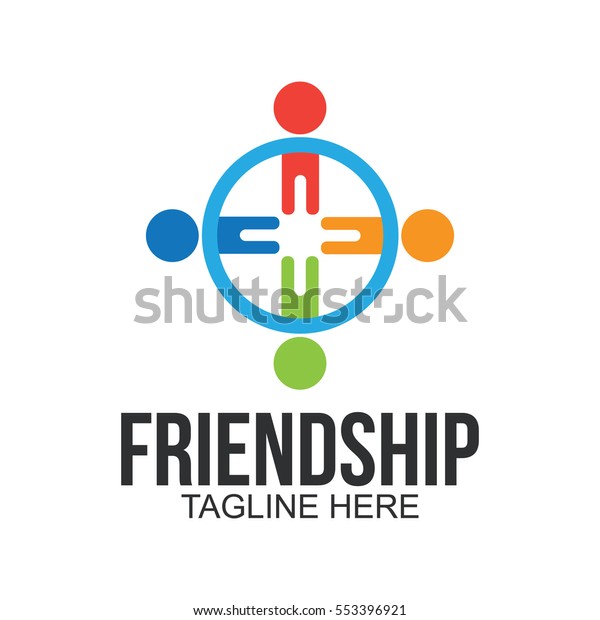Friendship Logo Stock Vector Royalty Free