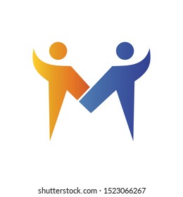 Friendship Logo and Icon Design Vector