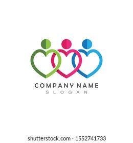 Friendship Logo and Icon Design Vector
