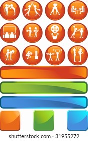 Conjunto de menús naranja de la amistad