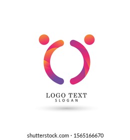 Friendship & Partnership Logo. Icon  & Symbol Vector Template.