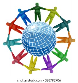 friendship of peoples vector logo design template. 