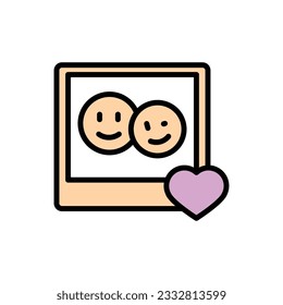 Friendship Picture Icon Vector Illustration