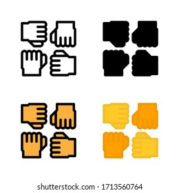 Friendship Promise Teamwork Relationship Symbol Icon, Logo, Vector