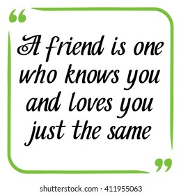 Friendship quote. Handwritten motivational phrase on white. Vector calligraphy design. Hand drawn lettering. Modern inspirational typographic inscriptions for social media content, cards, posters 