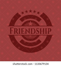Friendship red emblem