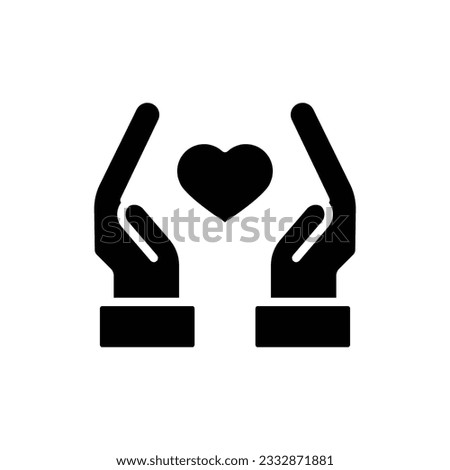 Friendship Respect Filled Icon Vector Illustration
