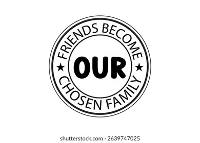 Friendship round sing  t-shirt design, Friendship  t-shirt logo