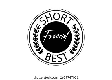 Friendship round sing  t-shirt design, Friendship  t-shirt logo