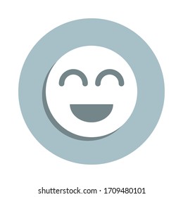 Friendship, smile badge icon. Simple glyph, flat vector of friendship icons for ui and ux, website or mobile application