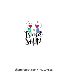 Friendship, Teamwork, Connectivity logo template
