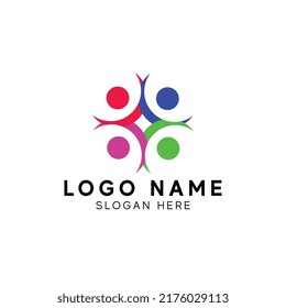 Friendship, Teamwork, People Connectivity logo Design Inspiration