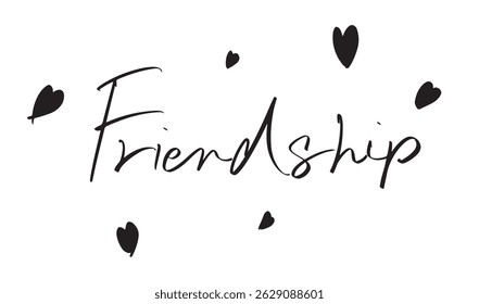 amizade texto fonte caligrafia mão escrito lettering script preto cor objeto ícone amizade sorriso feliz namorado namorada juntos juventude dia internacional grupo parceiro internacional