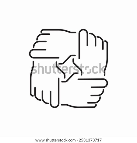 friendship union icon sign vector