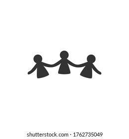 friendship vector design template illustration