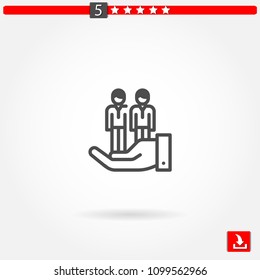 friendship vector icon