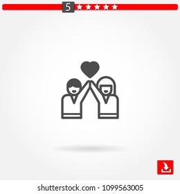 friendship vector icon