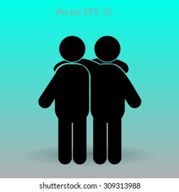 friendship vector icon