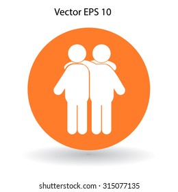 friendship vector icon