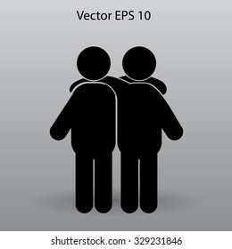 friendship vector icon