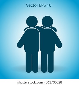 friendship vector icon