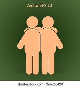 friendship vector icon