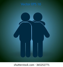 friendship vector icon