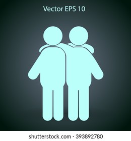 friendship vector icon