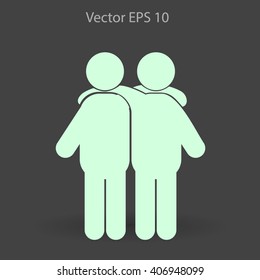 friendship vector icon