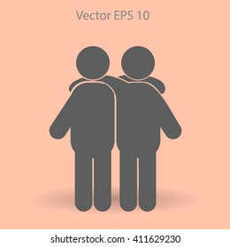 friendship vector icon