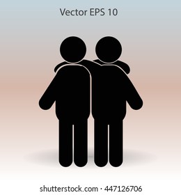 friendship vector icon