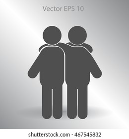 friendship vector icon