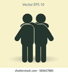friendship vector icon
