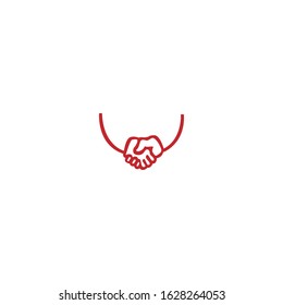 friendship vector logo on white background