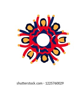 Friendship Vector Template Design Illustration