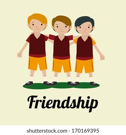 friendship,design  over white background vector illustration