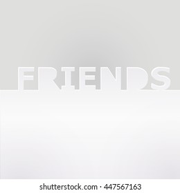 friends.lettering. background.