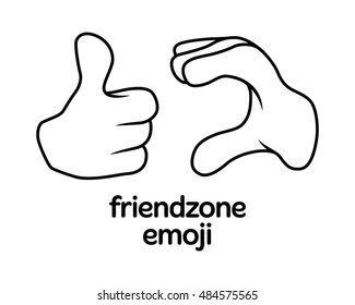 friendzone sign symbol emoji emoticon emotion relationship