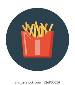 
Fries Colored Vector Icon
